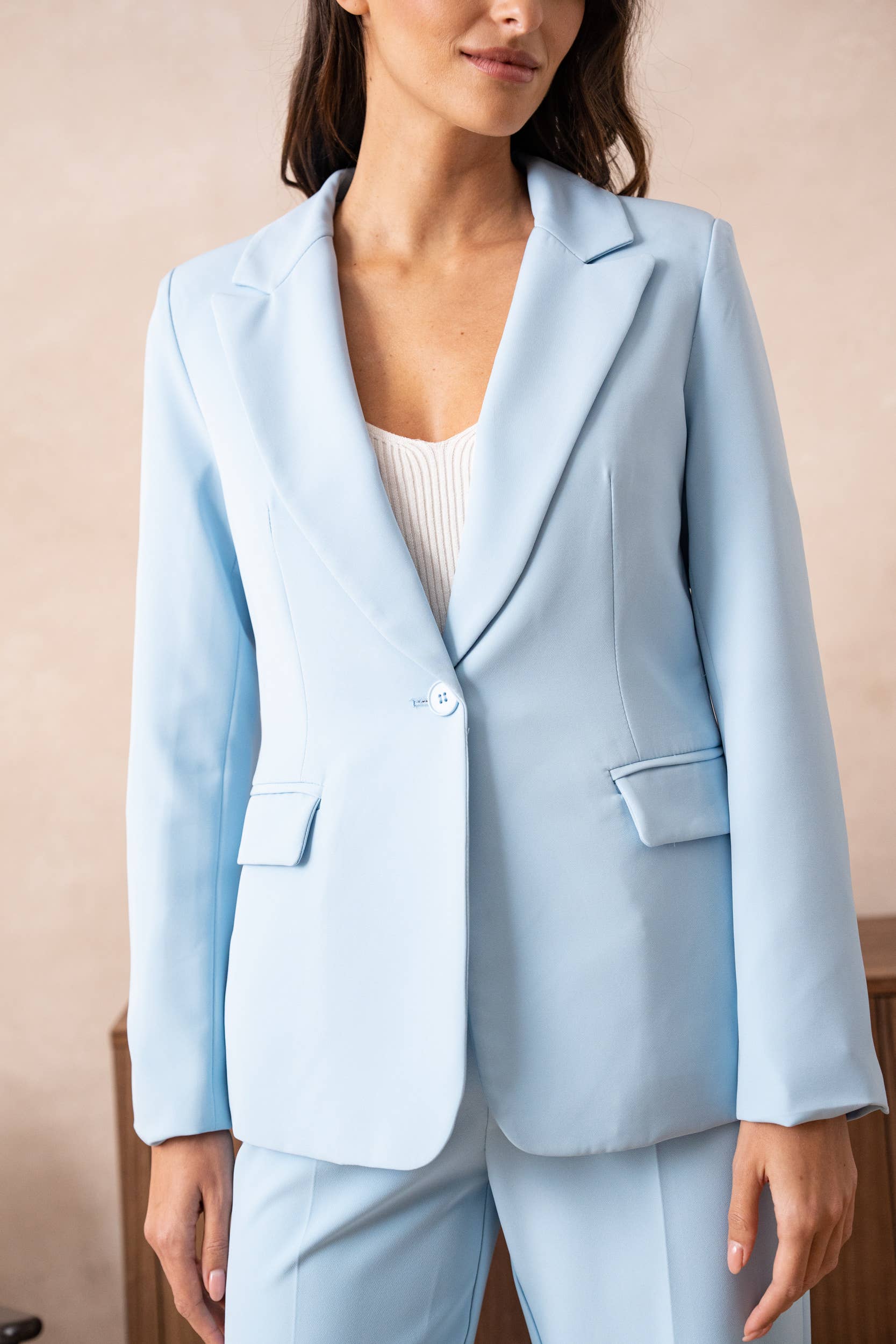 Attentif Paris - Wholesale Suit Jacket - Women's - [Timeless] Fitted single-button plain jacket47