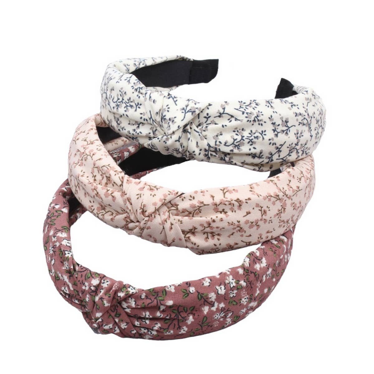 ACCITY - Wholesale Fashion Headband - Women's - SIMPLE PRINT NEW CROSS KNOT HEADBAND_CWAHA16719