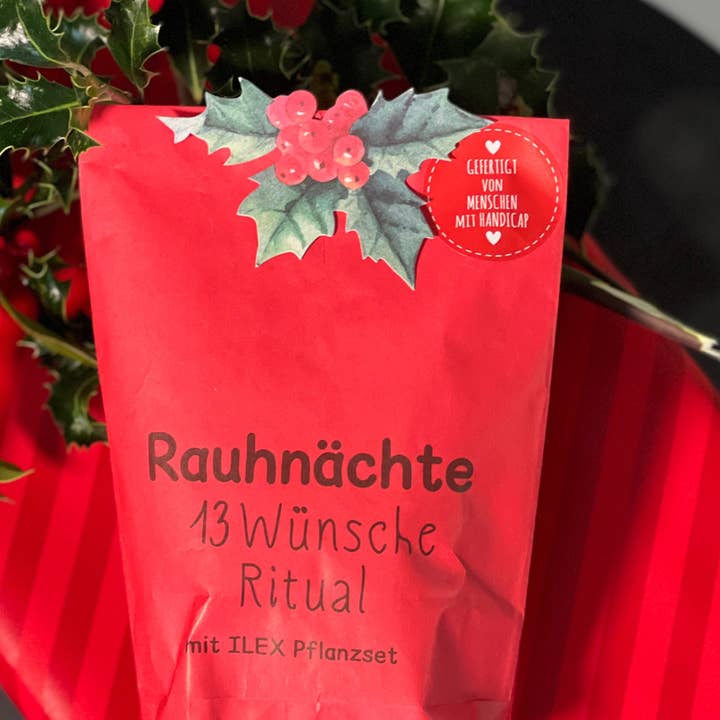 Wunderle GmbH - Wholesale Meditation Supplies - Rauhnächte 13 Wishes Ritual Surprise Bag with ILEX Planting Set7