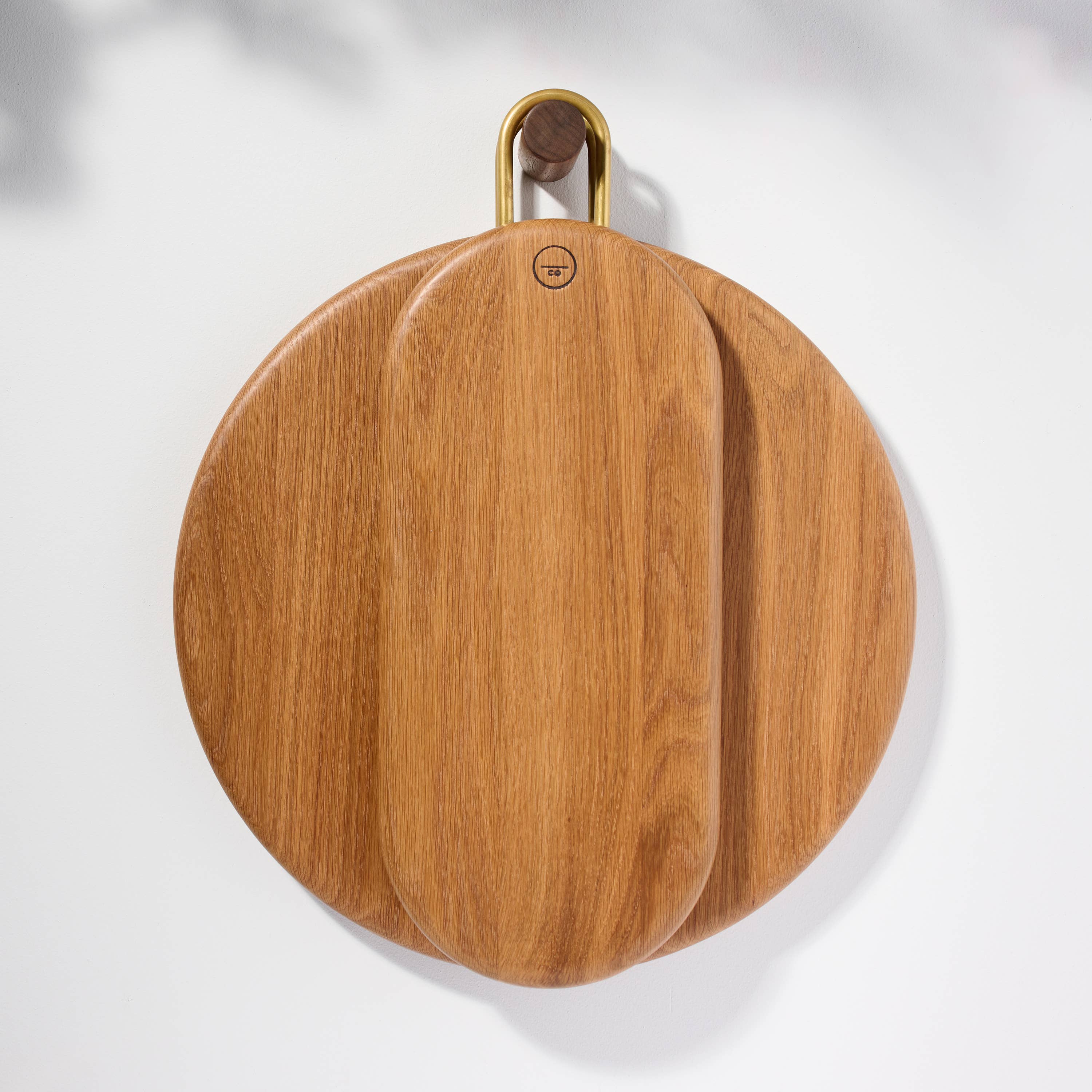 Untitled_Co - Wholesale Serving Tray - Modern Curvy Wood Serving Board with Brass Handle - Kenneth10