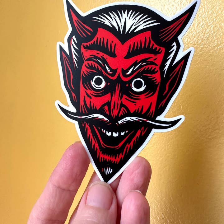 Autocollant imperméable Red Devil pour la vente par Horse & Hare