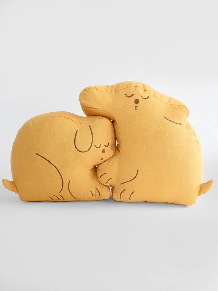 "Perfect Nap" DOG Throw Pillow Set for wholesale by Natali Koromoto