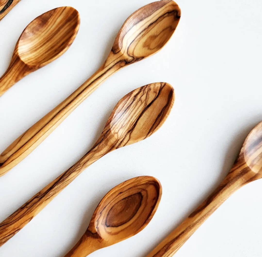 Dyari - Wholesale Table Spoon (Cutlery) - Olive Wood Mini Spoons 5 3/4 inches2