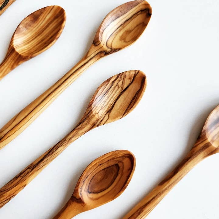 Dyari - Wholesale Table Spoon (Cutlery) - Olive Wood Mini Spoons 5 3/4 inches2