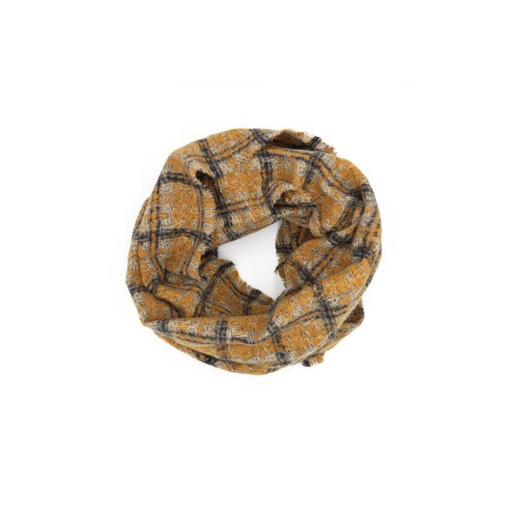 Anarchy Street - Wholesale Scarf - Women's - Plaid Print Infinity Scarf1
