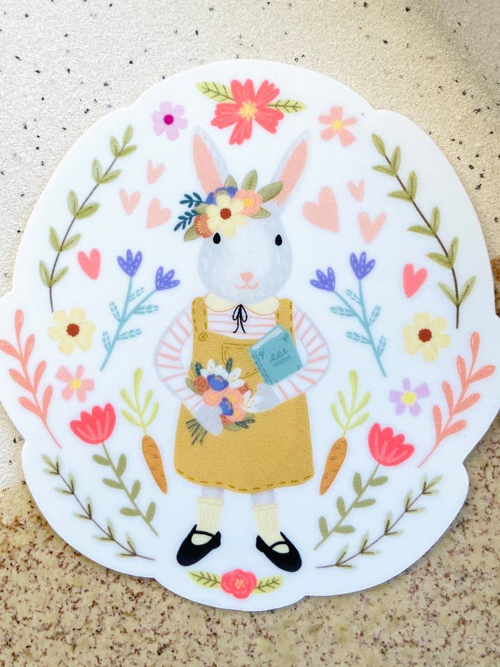 Spring Bunny Sticker for wholesale by Makerie Day