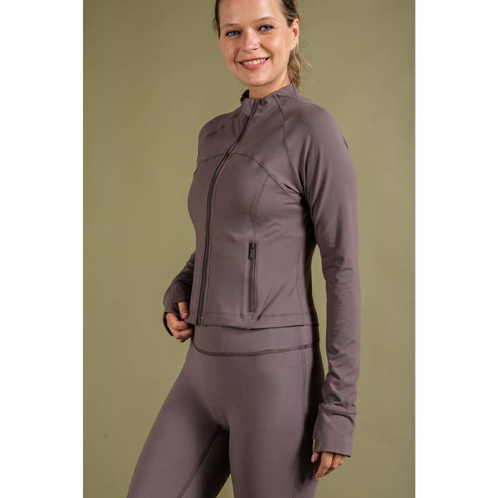Rae Mode - Wholesale Athletic Jacket - Women's - BUTTER LONG SLEEVE CROP DEFINE JACKET54