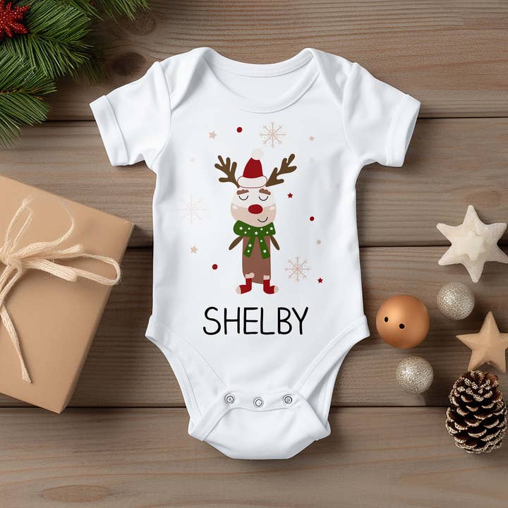 Personalisierte Weihnachts-Onesies | Shelby für den Großhandel von Etchey
