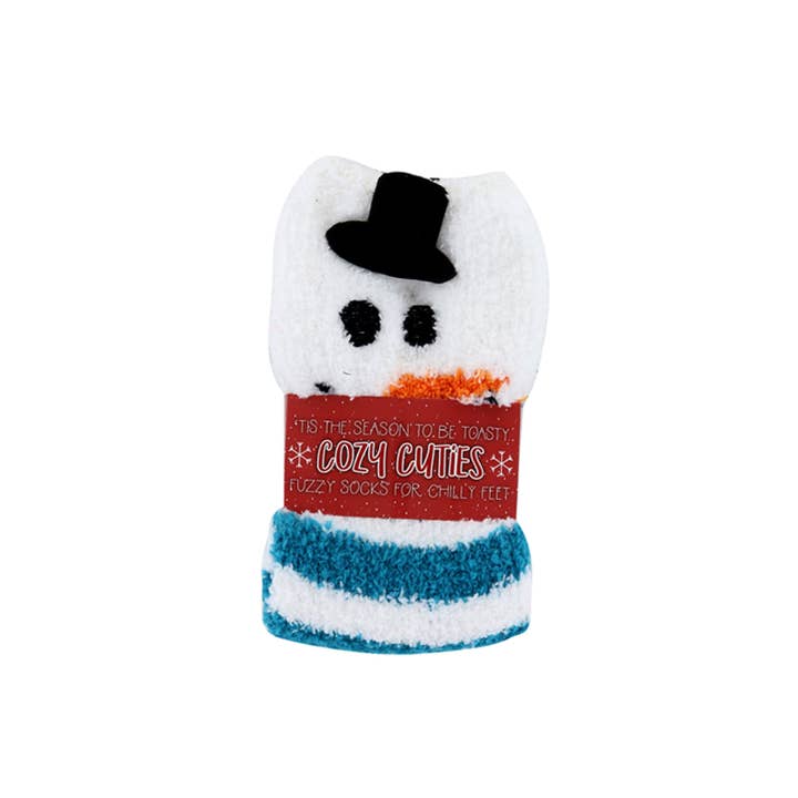 DM Merchandising – wholesale Socks – Unisex – Cozy Cuties Fuzzy Holiday Socks