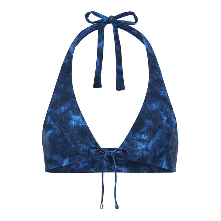 joker haut en jean bleu pour la vente par papercut swim