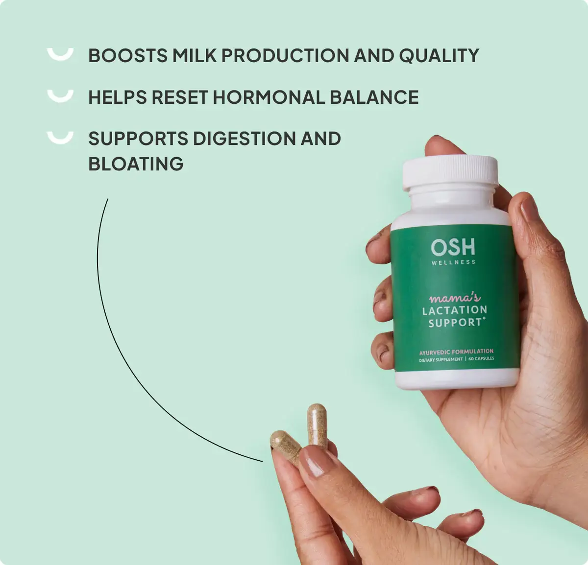 Osh Wellness - Ayurvedic Wellness - Wholesale Oral Supplement/Vitamin - Organic Lactation Support1