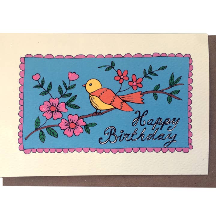 Carte d'anniversaire Frilly pour la vente par Rosie Wonders