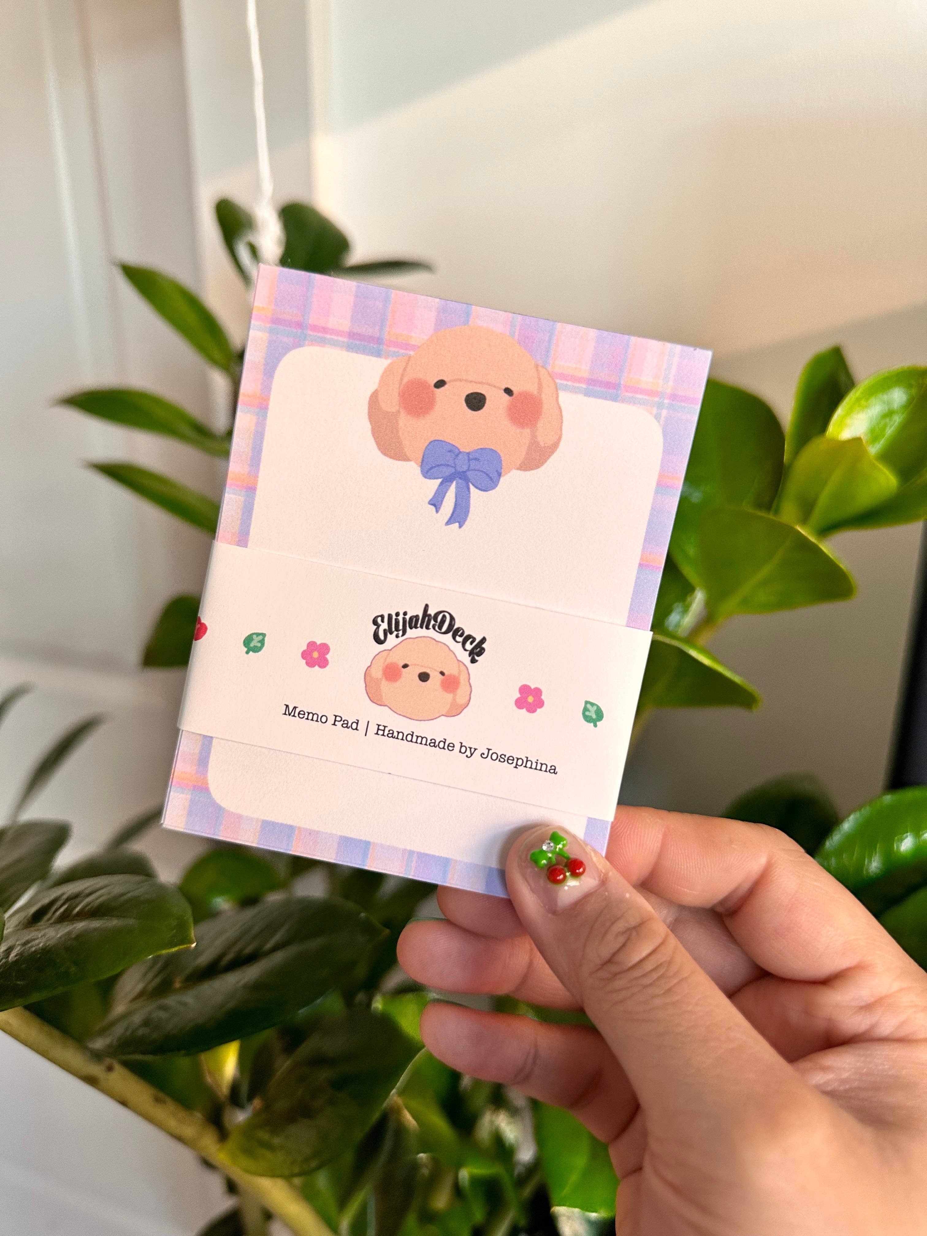 ElijahDeck - Wholesale Notepad - Purple ribbon Memo Pad1