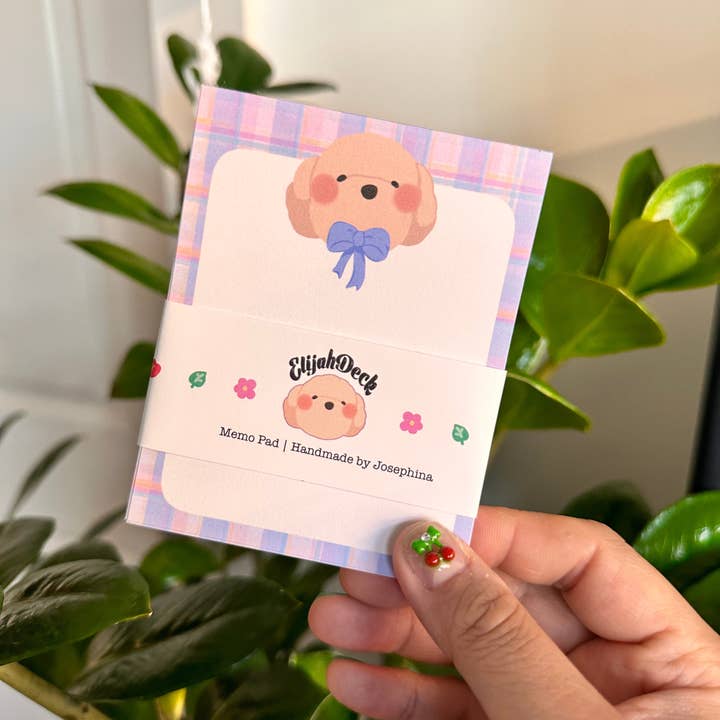 ElijahDeck - Wholesale Notepad - Purple ribbon Memo Pad1