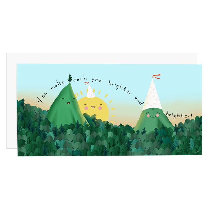 Ramus & Co. – wholesale Birthday card – Birthday Mountains Long Card