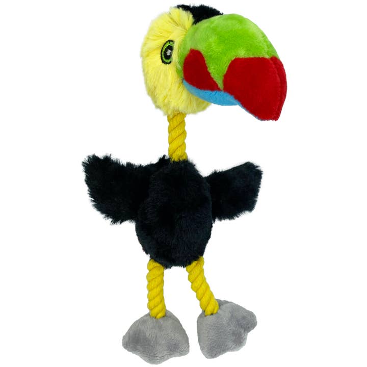 Pet Palette Distribution - Wholesale Pet Toy - Dog - Multipet Mini Bird Brain Plush Dog Toy Assorted Animals 8"1