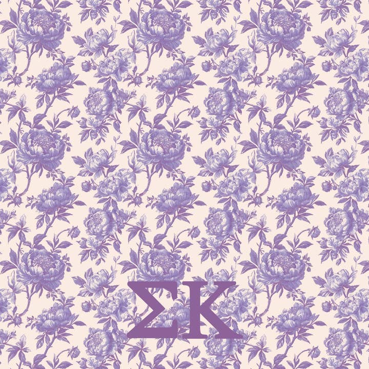 Over The Moon Greek - Wholesale Throw Blanket - Sorority Floral Minky Blanket15