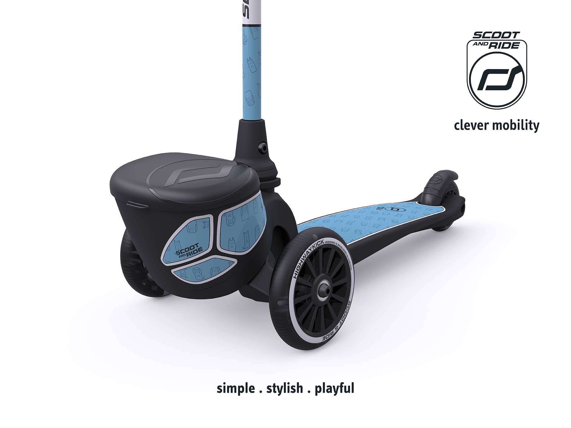 Scoot & Ride - Vente Vélo et trottinette – enfant - Scoot and Ride Highwaykick2 Couleurs mélangées réfléchissantes6