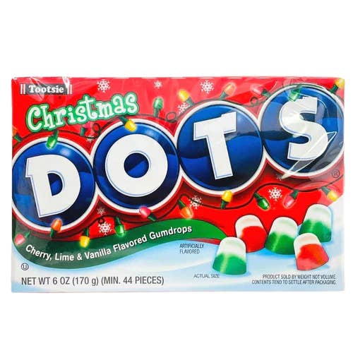 Dots Christmas Box 6oz - 12ct for wholesale by I Got Your Candy