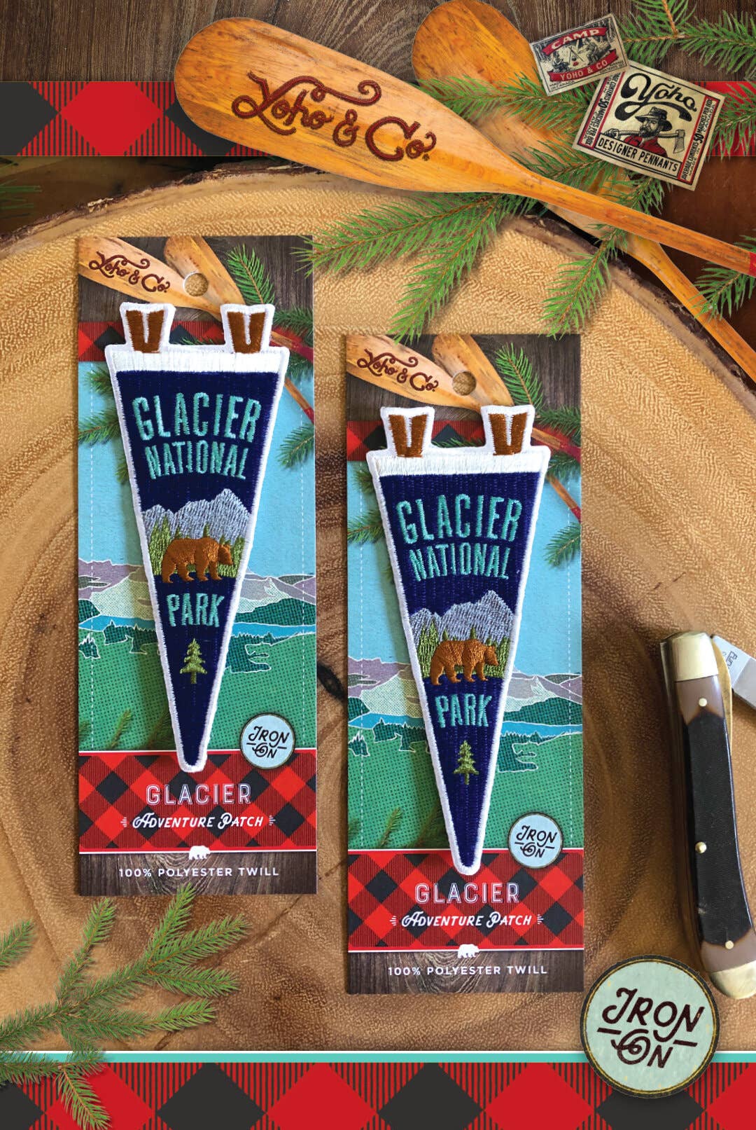 Yoho & Co. – Engroshandel Patch – Glacier National Park Eventyrpatch