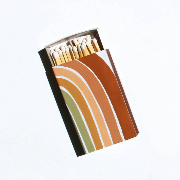 GP Candle Co. – Großhandel Streichhölzer – Desert Rainbow - XL Streichholzschachtel, 10,2 cm