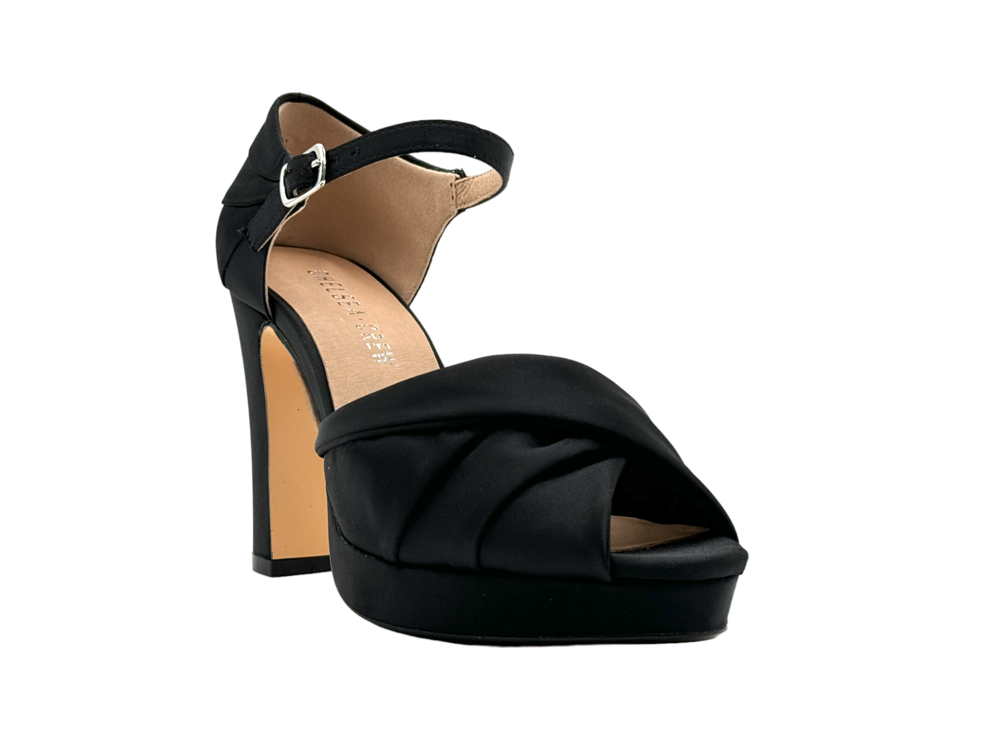 Chelsea Crew - Wholesale Platform Heels - Women's - Gloria Satin Platform Holiday Heels0