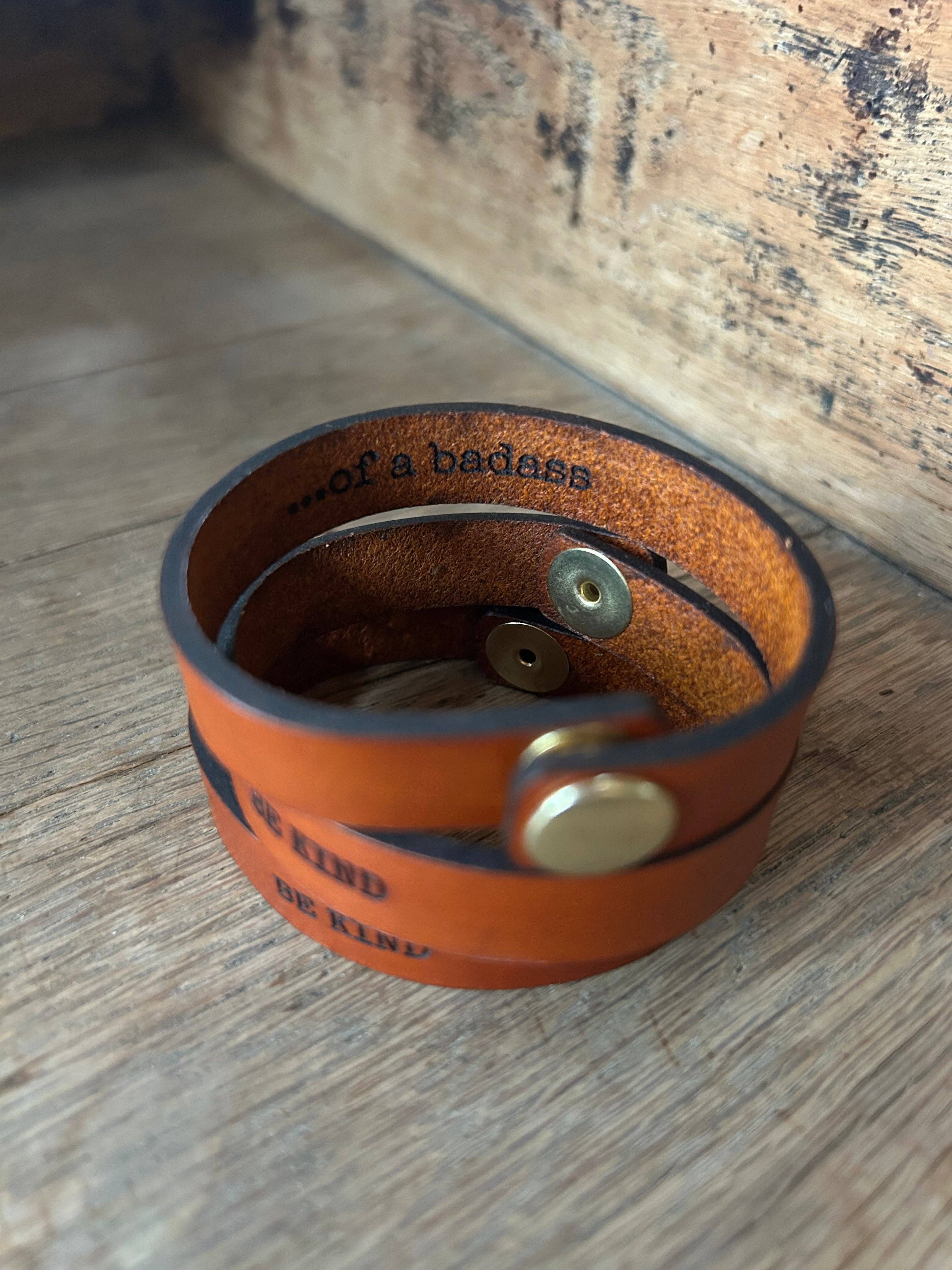 Left Grain - Wholesale Cuff Bracelet - Be Kind.....of a Badass  Friendship Bracelet5
