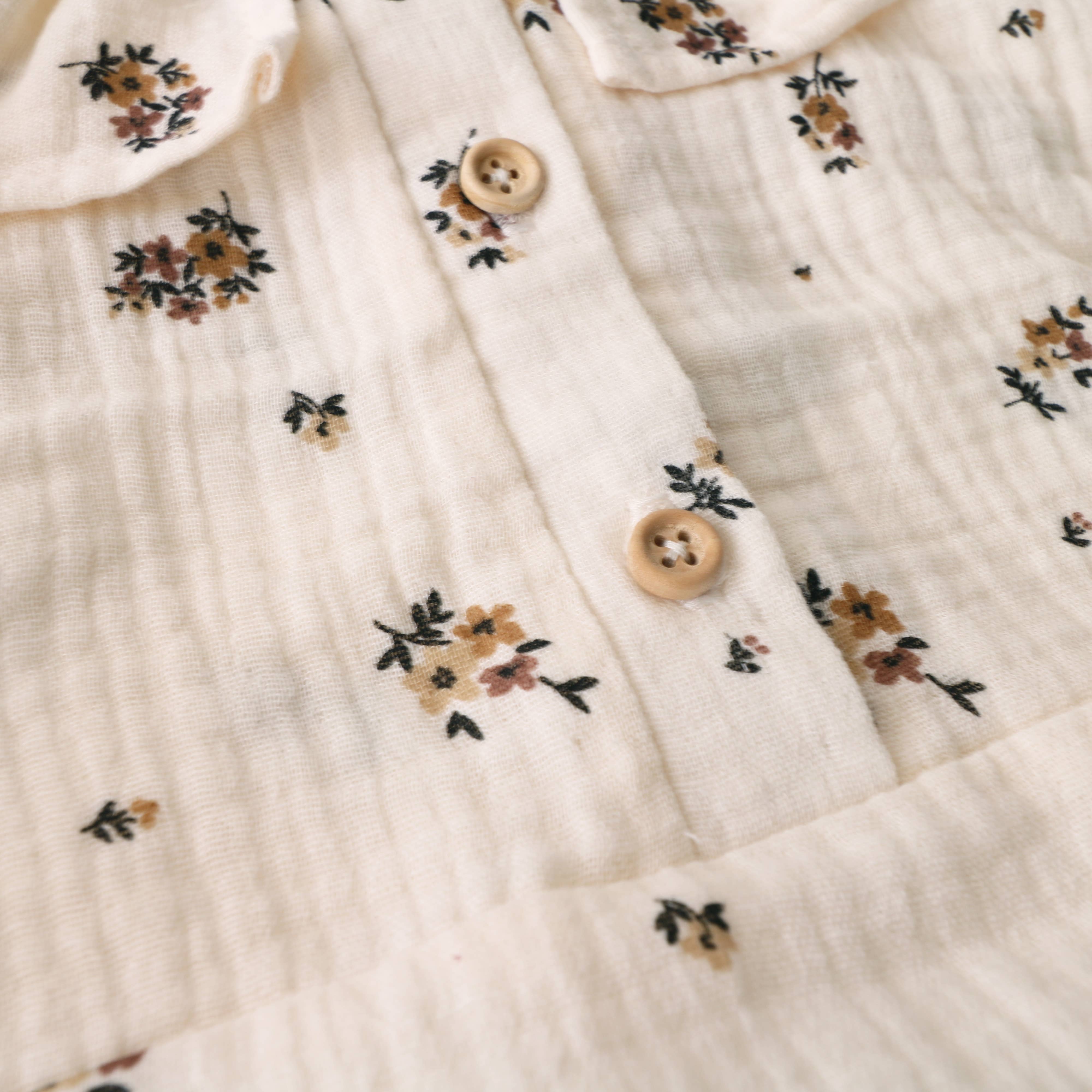 Petit Martin - Wholesale Bodysuit (Non-Footed) - Baby - CHOCOLATE FLOWER ROMPER3