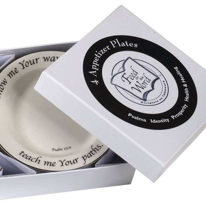 ORIGINAL Appetizer/Dessert Plates - Hatbox CC for wholesale by Feed on the Word