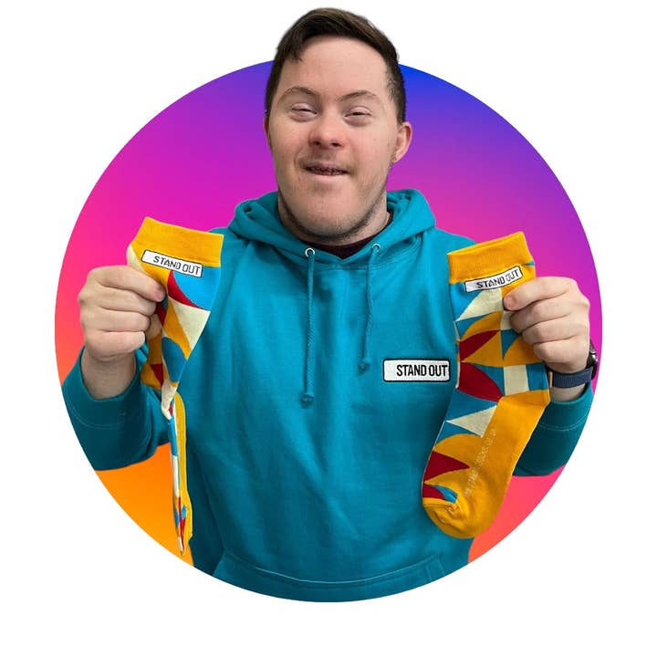 Geo Sun Socks for wholesale by Stand Out Socks