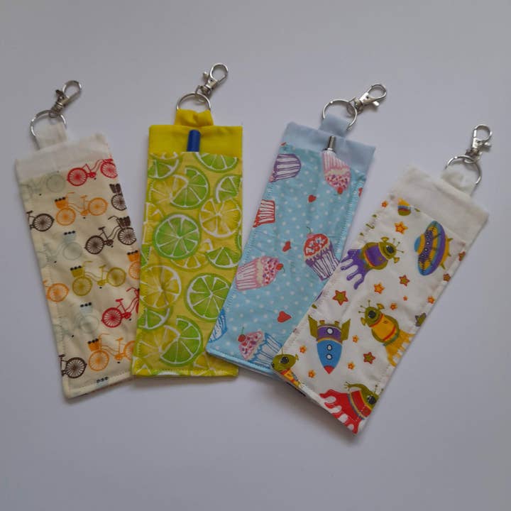 Lanyard Clip On Pen Holder with Fun Designs for wholesale by Handmade at Hazelwood