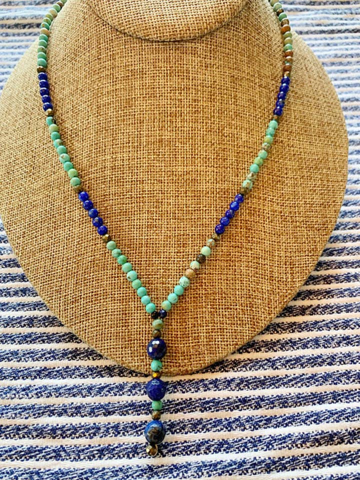 Midnight Lapis Halskette für den Großhandel von Ann Vlach Designs