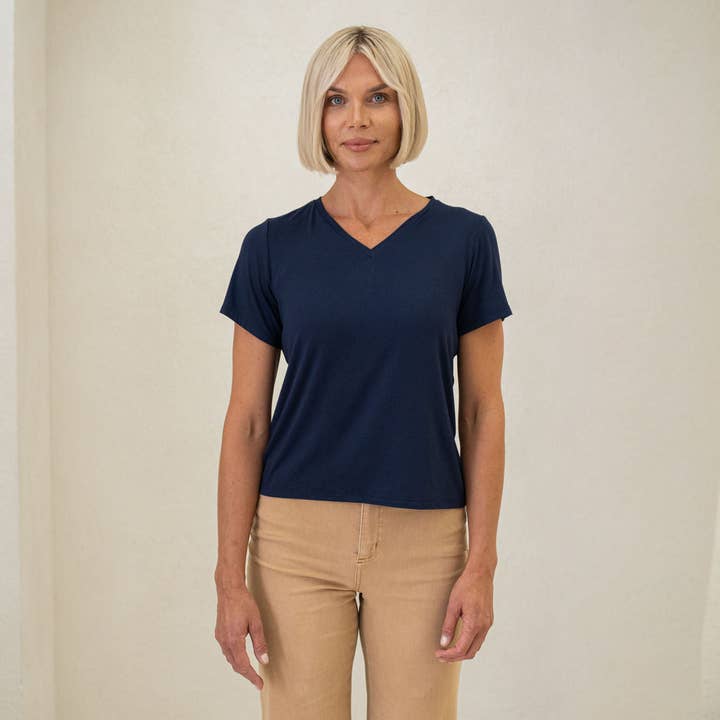 The Going Places V-Neck Tee for wholesale by Encircled