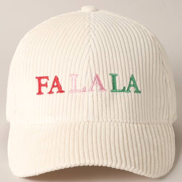 Fashion City - Wholesale Baseball Cap - Unisex - FALALA Colorful Embroidery Corduroy Cap