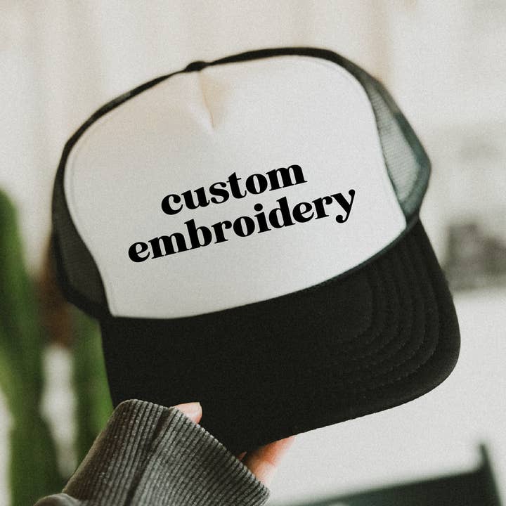 Embroidered Trucker Hat, Custom Trucker Hat, Personalized for wholesale by Bash