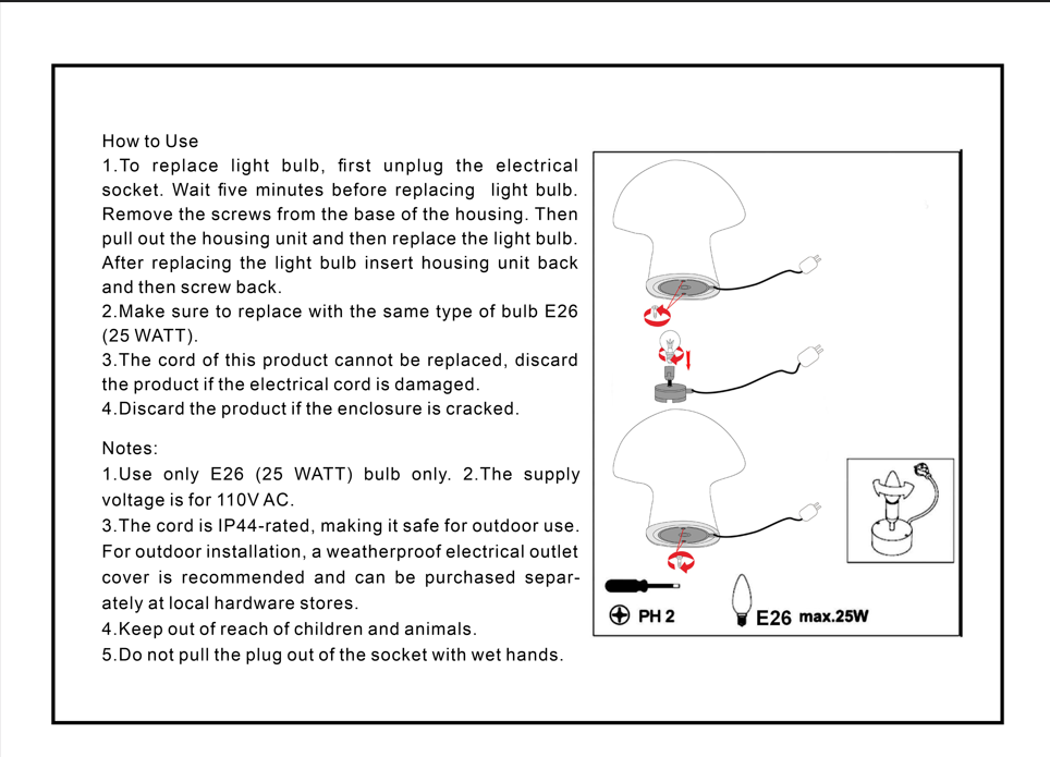 Modern Eastern by Contrast Inc. - Wholesale Outdoor/Lawn Light - Small OUTDOOR Sandstone Mushroom Lamp3