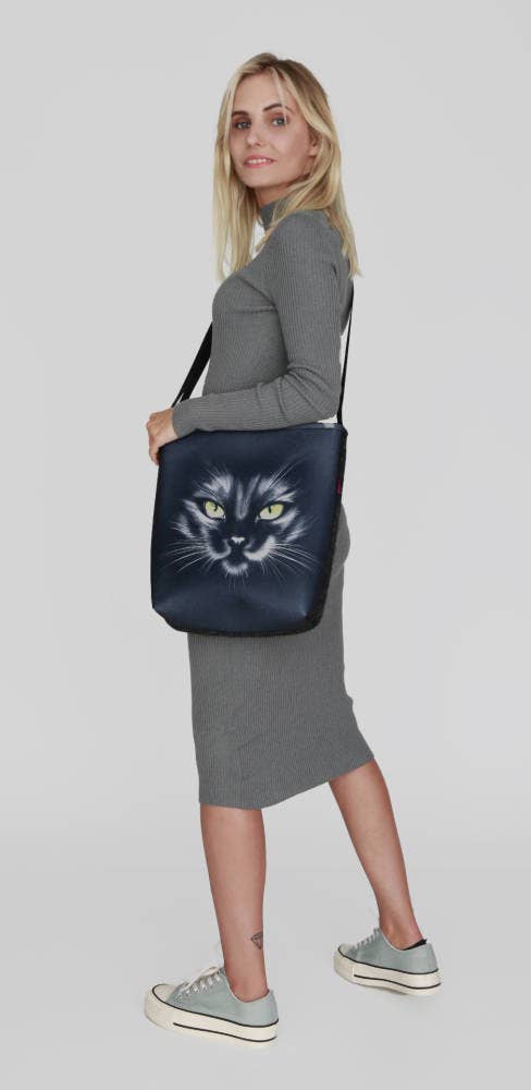 IngrossoBertoni by INCI Srl - Vente Tote bag – femme - Sac à bandoulière en feutre noir Bertoni Funky Anthracite3