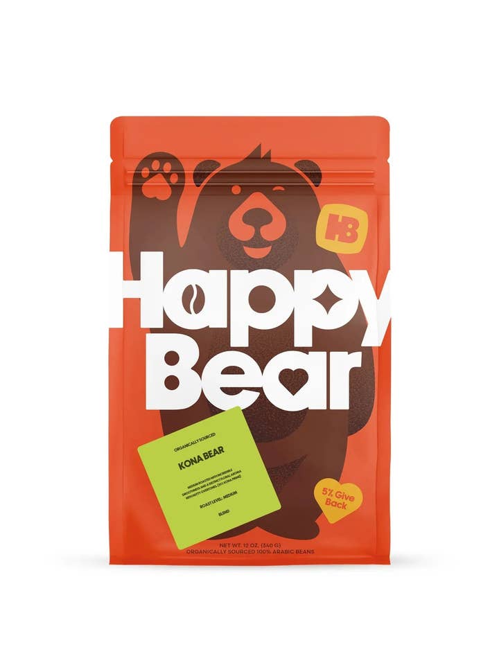 Mélange d'Ours Kona pour la vente par Happy Bear Coffee Company