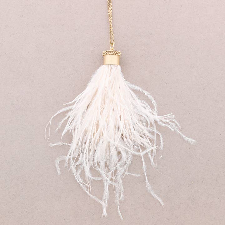 Sonata - Wholesale Pendant/Charm Necklace - Feather Long Pendant Necklace4