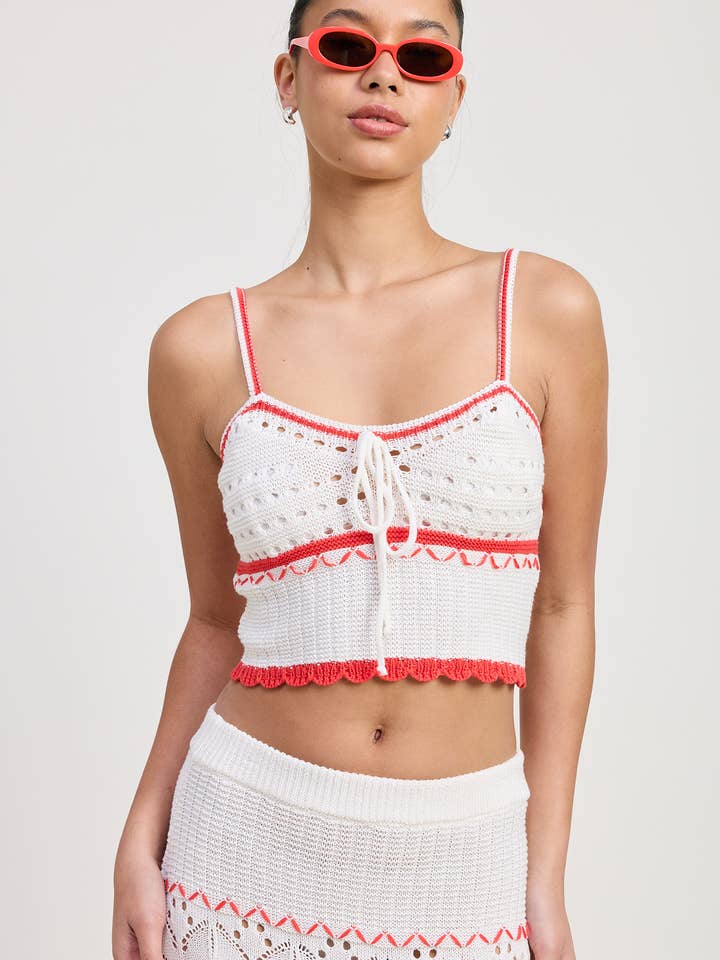 KONTRASTERAD VIRKAD CROP TOP för wholesale av Emory Park