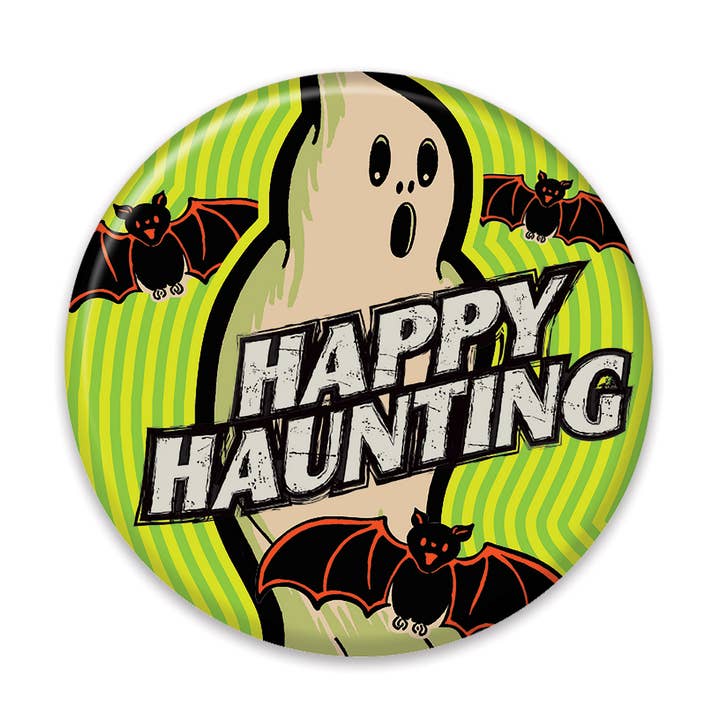 Vintage Halloween Ghost 2" Button for wholesale by Beistle