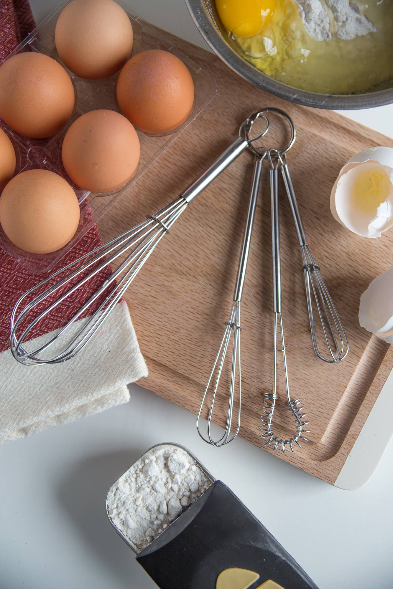 Fox Run Brands - Wholesale Whisk - Fox Run Mini Whisks, Chrome Plated, Set of 4, 8"x 2"x 1.75"3