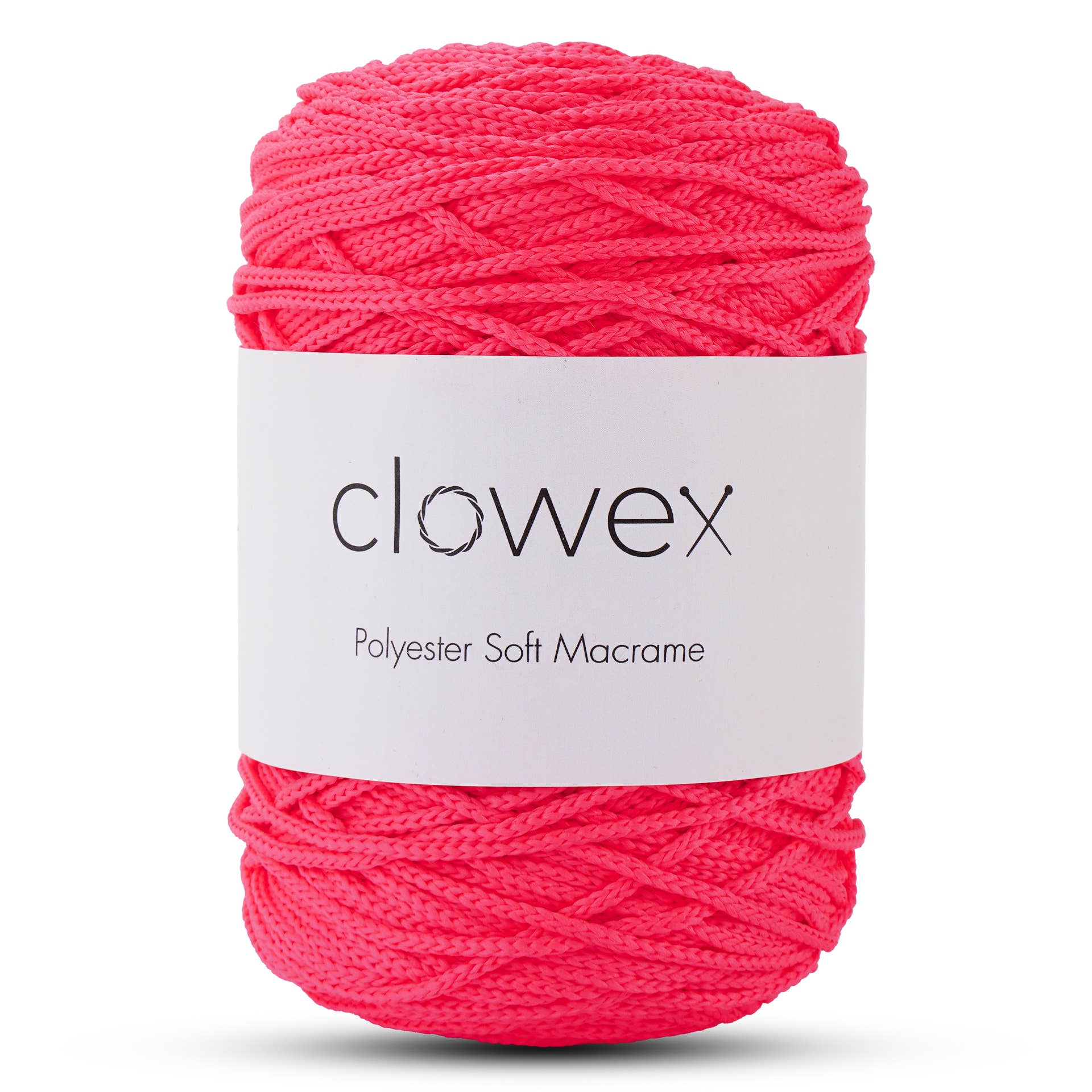 Clowex Textile LLC - Vente Fils à tricoter - Corde Macramé Douce en Polyester 2,5 mm, Fil de Corde Tressé Coloré36