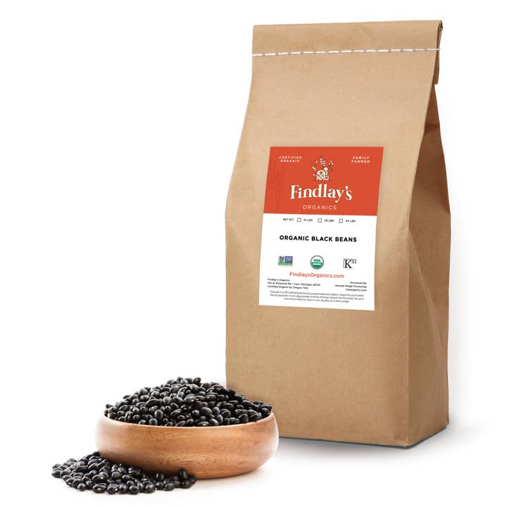 Black Beans // Michigan Grown, USDA Organic Certified, Non-GMO for wholesale by Findlay's Organics