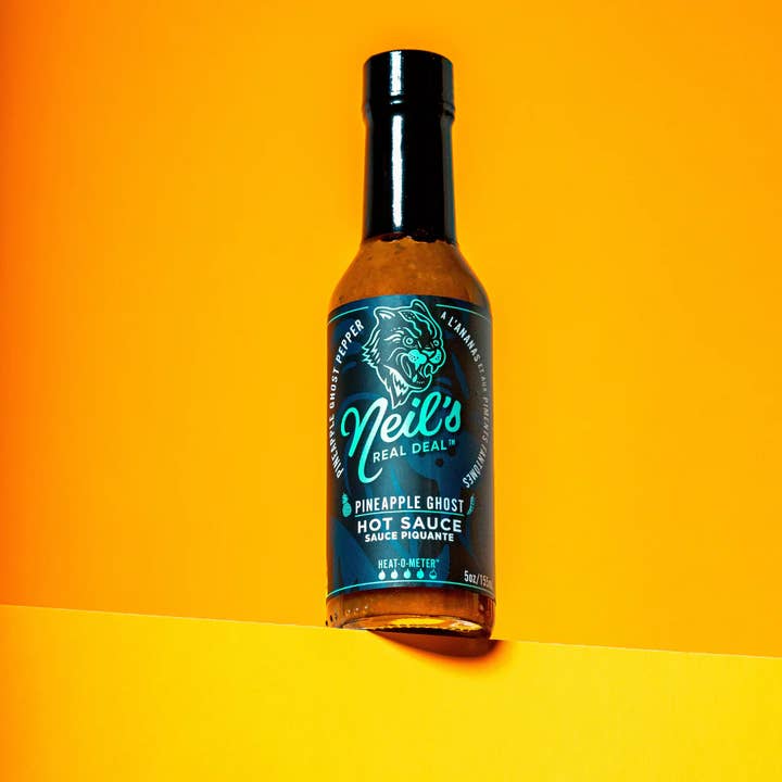 Neil's Real Deal Pineapple Ghost Hot Sauce for wholesale by Neil’s Real Deal Inc.