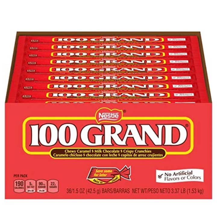 I Got Your Candy - Vendita all'ingrosso Barretta di cioccolato - 100 Grand Bar 1,05 once - 36 ct2