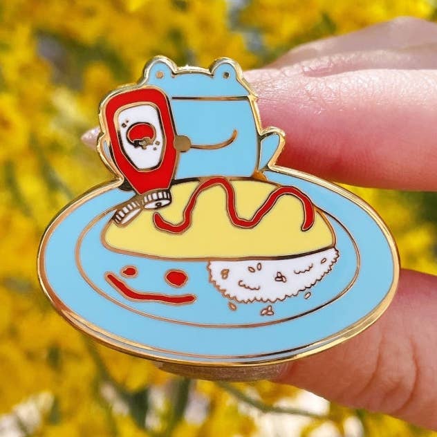 Pin de sapo omelete por atacado de Rainylune