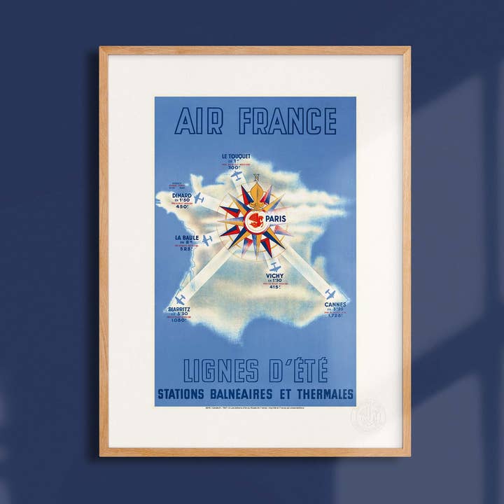 Oneart - Vendita all'ingrosso Poster - Manifesto Air France / Linee Estive / Stazioni - AFL00164