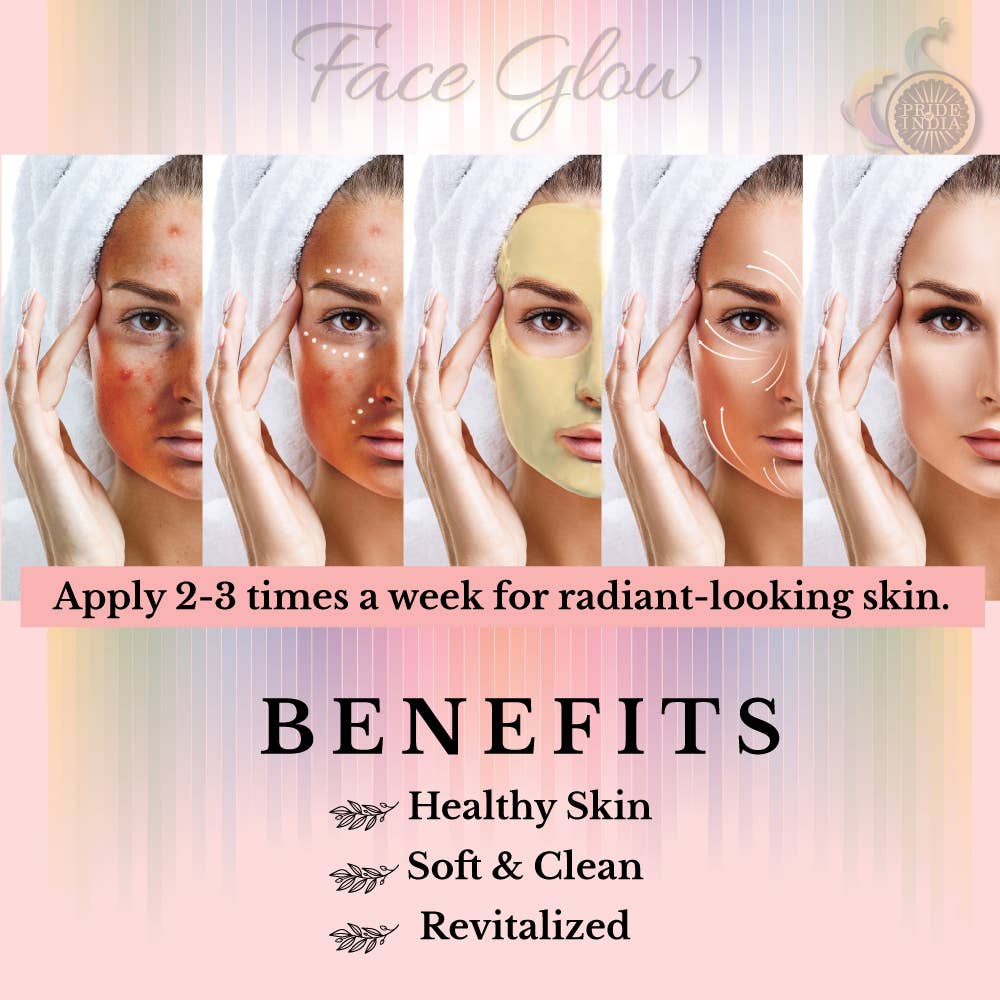 PRIDE INDIA BRANDS - Vendita all'ingrosso Maschera viso - Fuller Terra - Rosa e Aloevera1