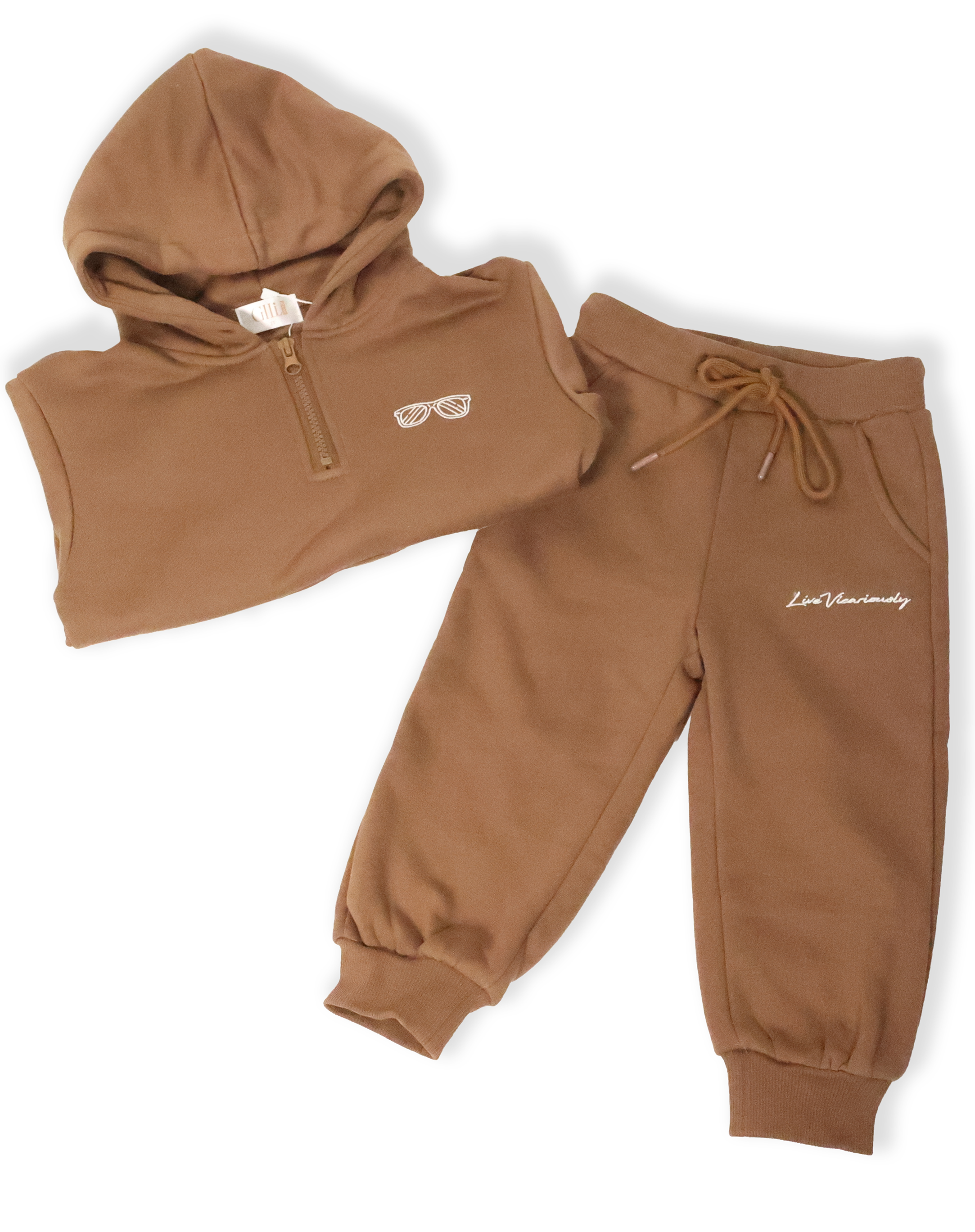 WOMENS Family Sweat Set - Brown for wholesale on Faire6